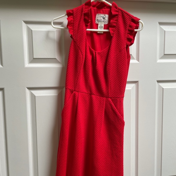 Size small Red Anthropologie Dress - Picture 1 of 3